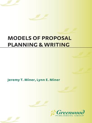 cover image of Models of Proposal Planning & Writing